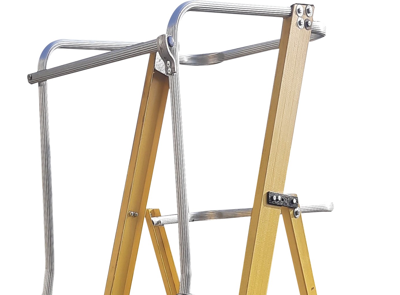 AX4 Safety Barrier Protection Accessory for Scaffold, Ladder and Work Platform, Durable Guard System for Fall Prevention, Safer Access Control and Industrial Maintenance Applications
